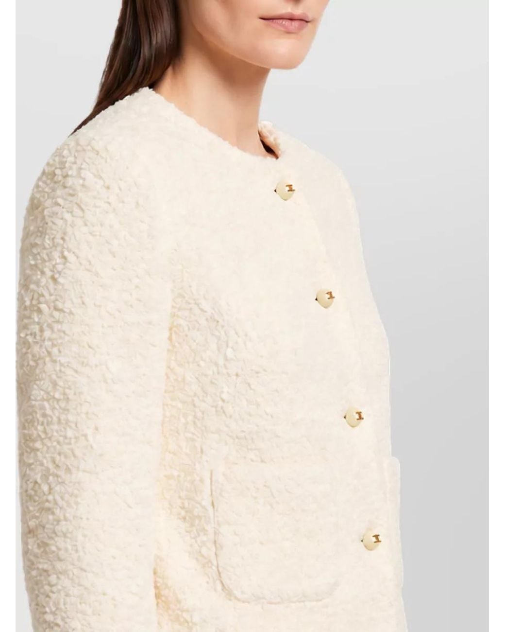 Céline Natural Silk Single-Breasted Coat