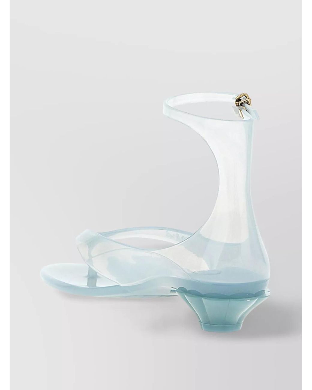 Chloé Blue Transparent Jelly Thong Sandals