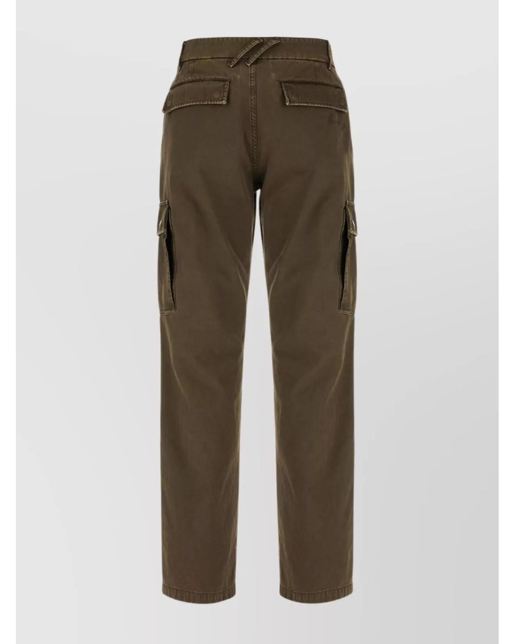 Burberry Brown Cotton Straight-Leg Cargo Trousers for men