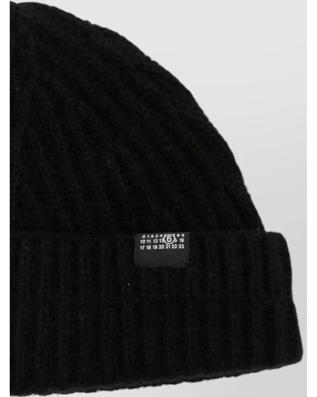 MM6 by Maison Margiela Black Wool Beanie