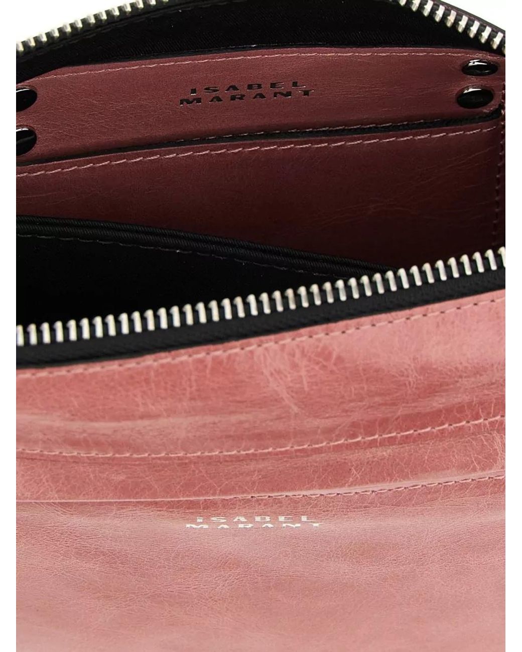 Isabel Marant Pink Winna Calfskin Leather Crossbody Bag