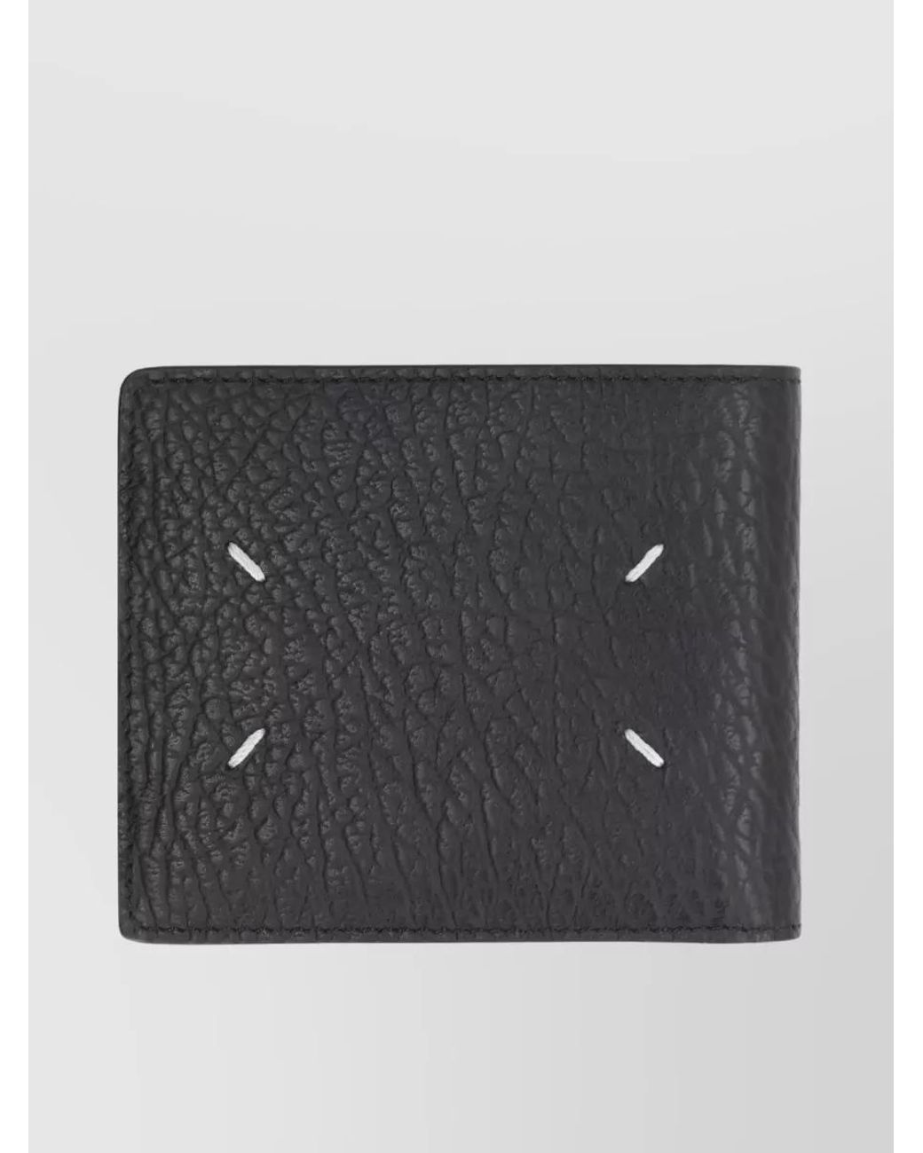 Maison Margiela Black Leather Bifold Wallet for men