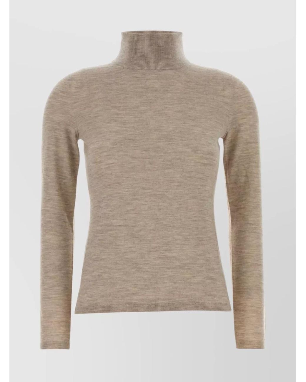 Max Mara Multicolor Cashmere Turtleneck Sweater