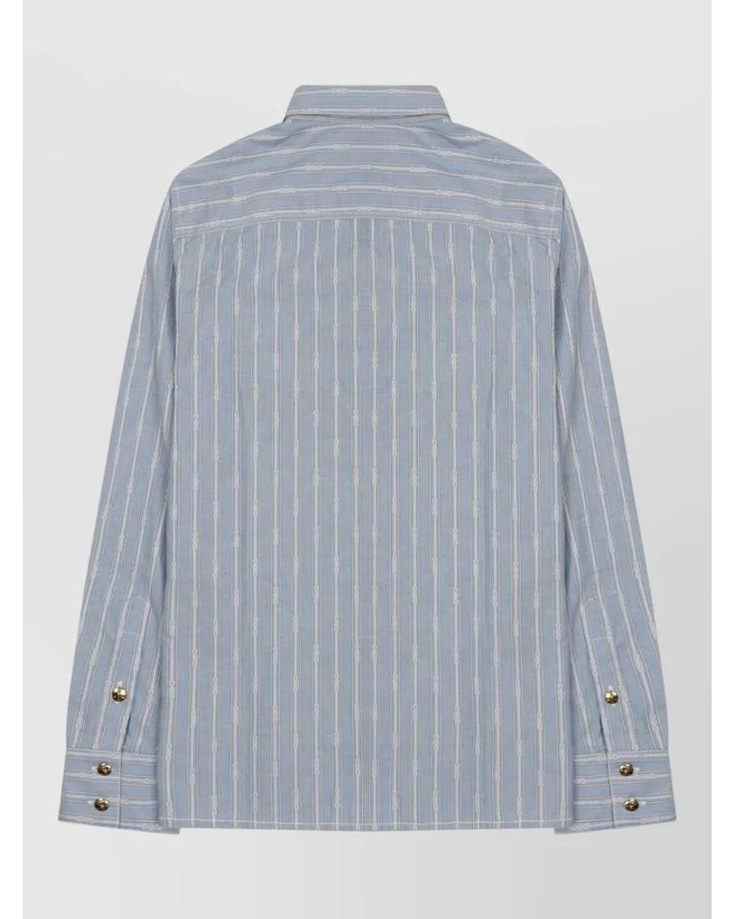 Céline Blue Cotton Shirt