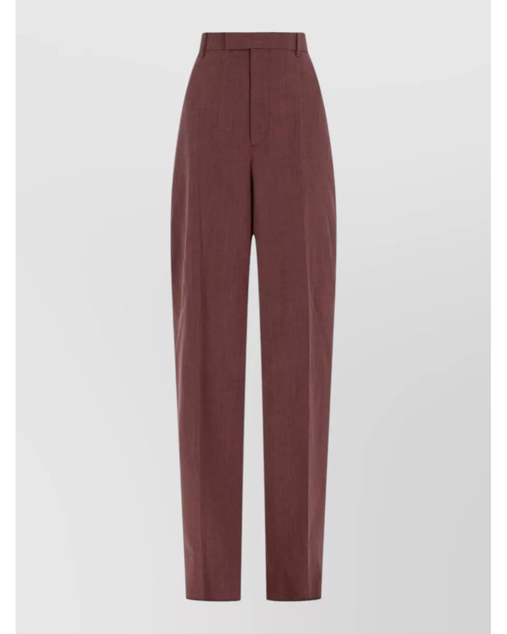Bottega Veneta Purple High-Rise Tailored Trousers