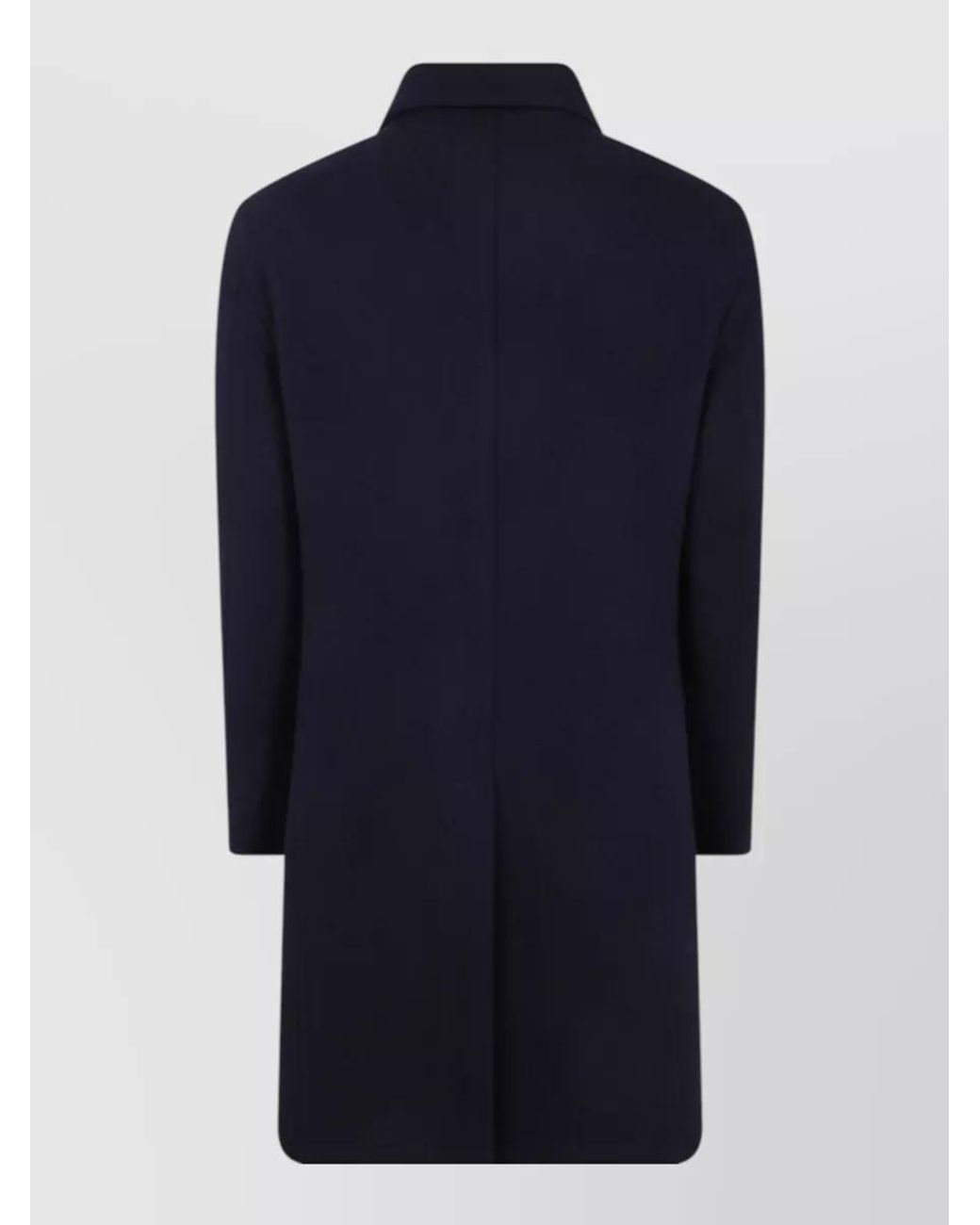 Tagliatore Blue Cashmere Wool Coat for men