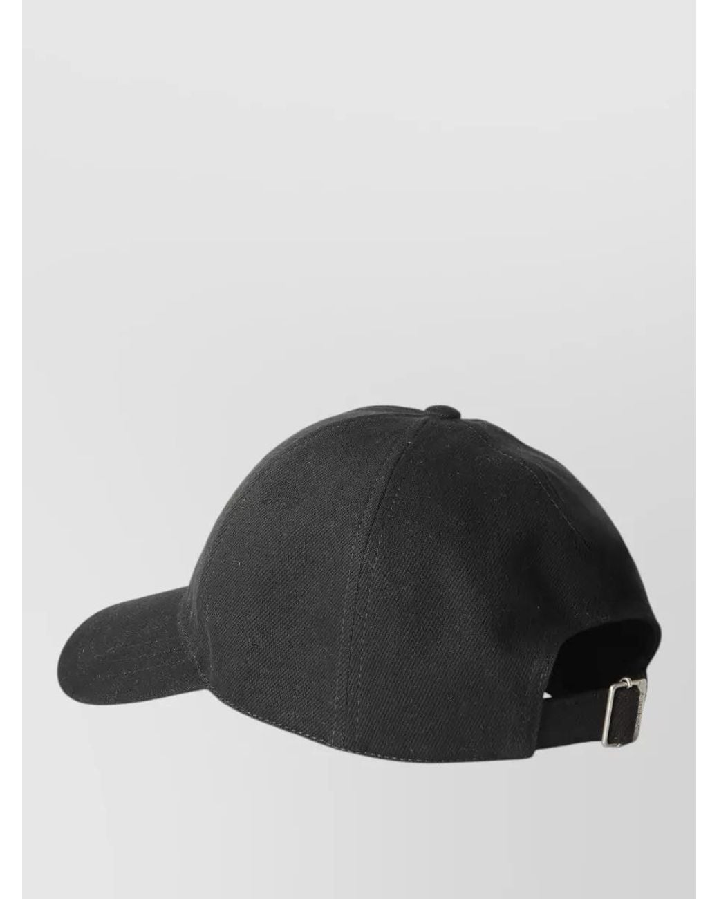 Saint Laurent Black Cassandre Denim Twill Baseball Cap for men