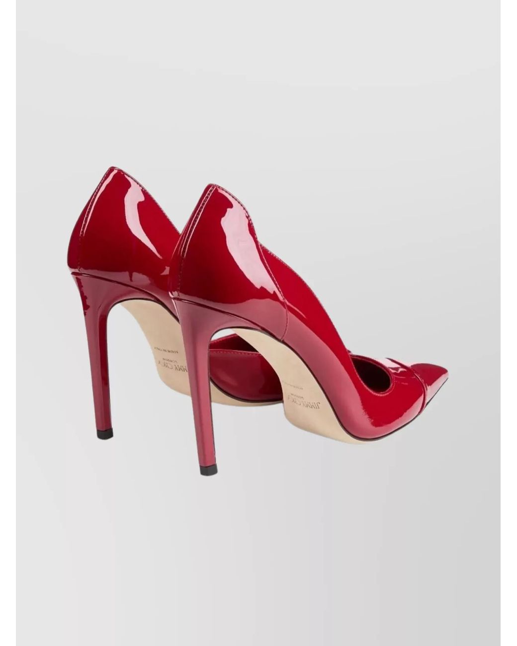 Jimmy Choo Red Patent Leather Pointed-Toe Pumps
