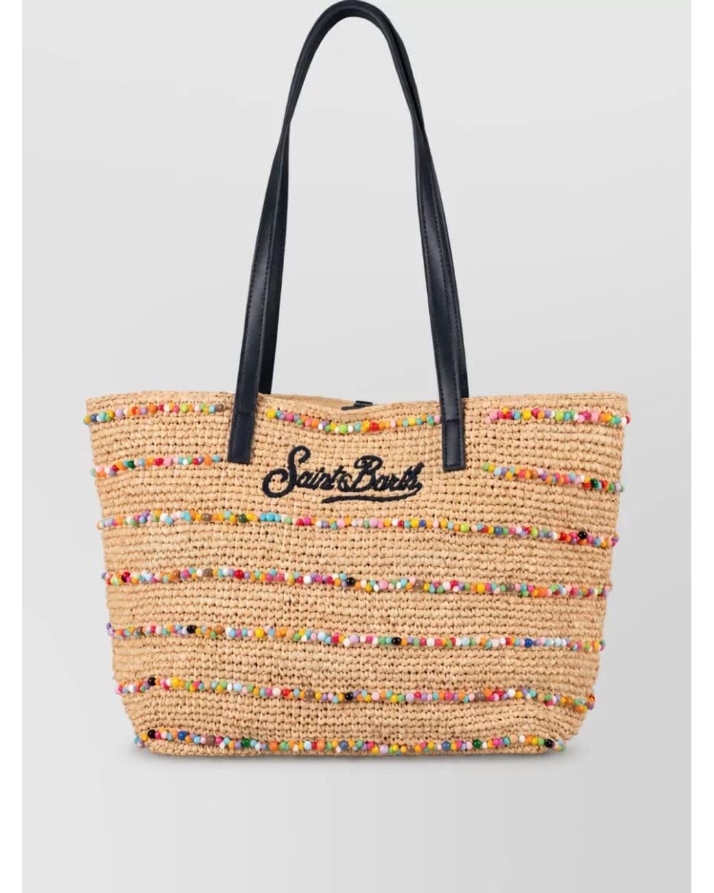 Mc2 Saint Barth Natural Raffia Beach Bag