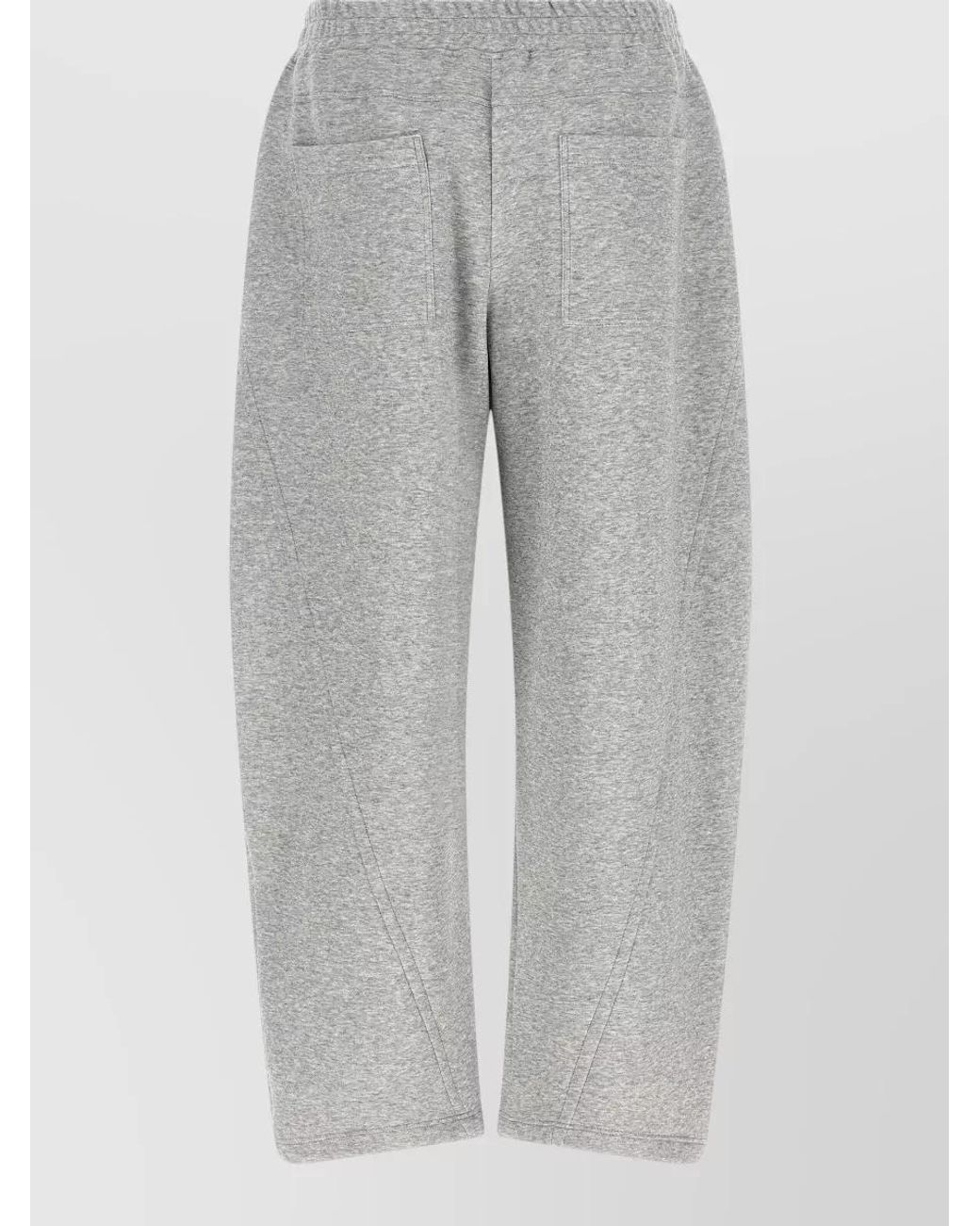 Brunello Cucinelli Gray Cashmere Cotton Wide-Leg Joggers