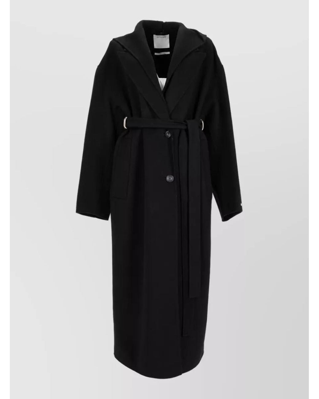 Sportmax Black Wool Fitted Jacket