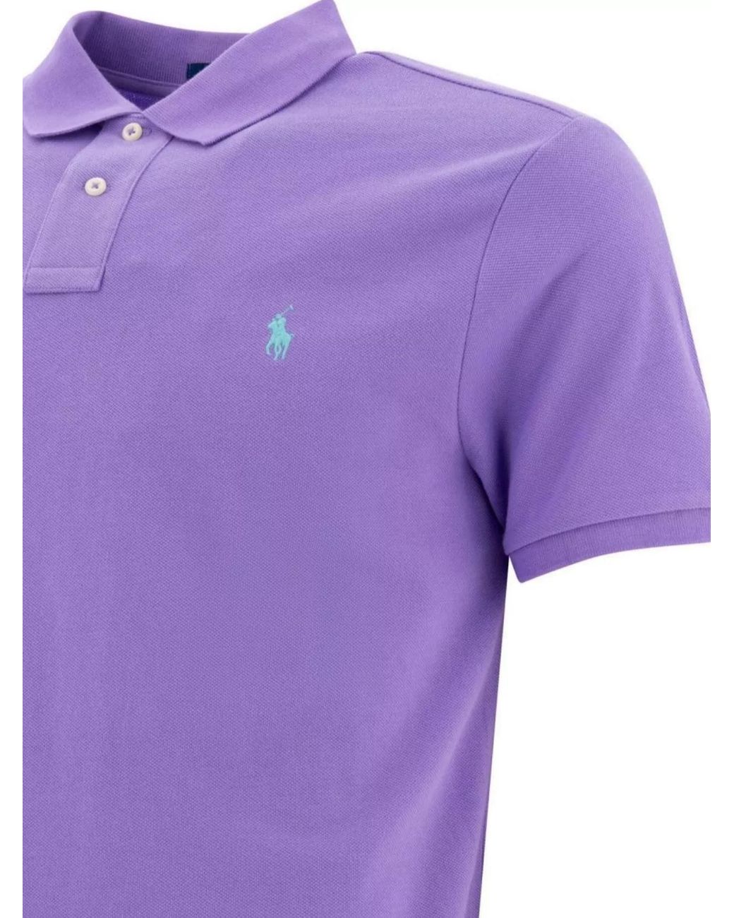 Polo Ralph Lauren Purple Cotton Piqué Short-Sleeve Polo Shirt for men