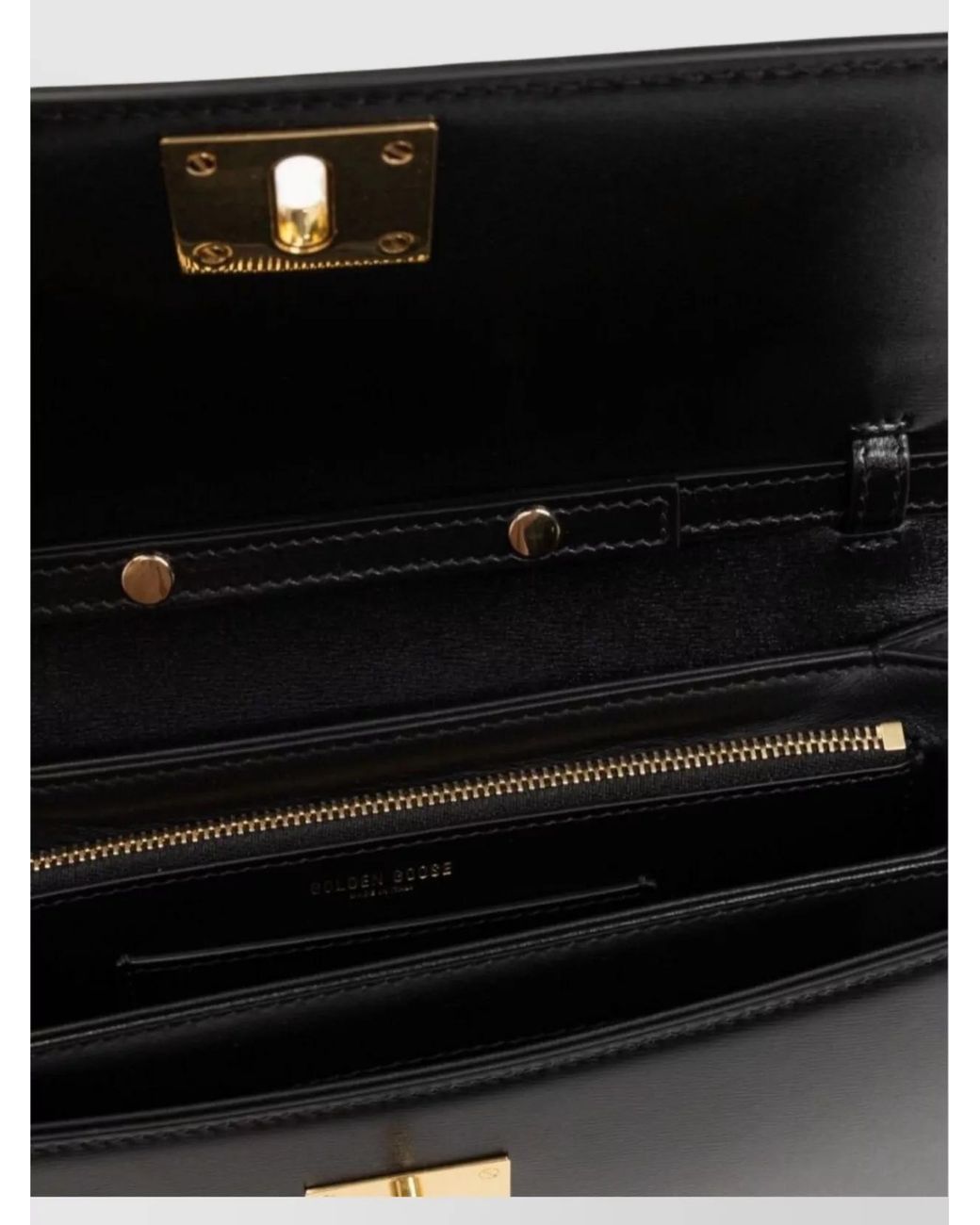 Golden Goose Deluxe Brand Black Leather Shoulder Bag