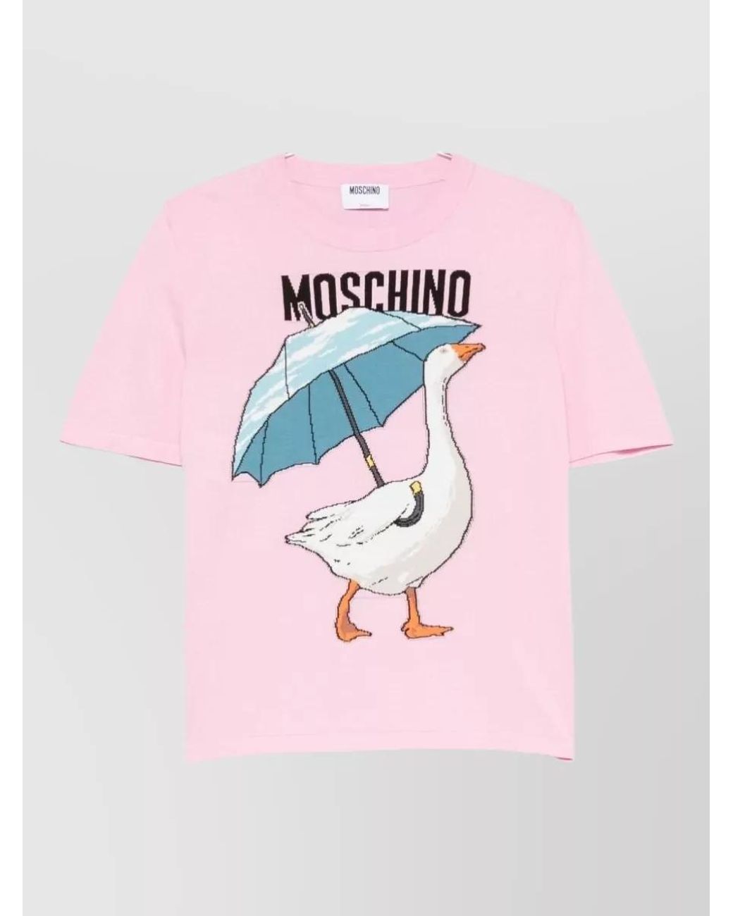 Moschino Pink Cotton Crewneck T-Shirt