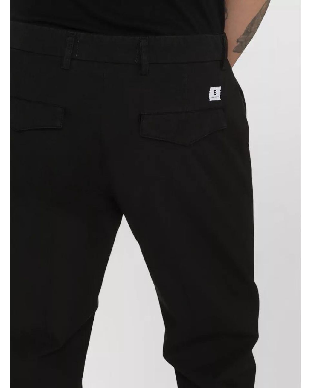 Department 5 Black Prince Chino Trousers for men