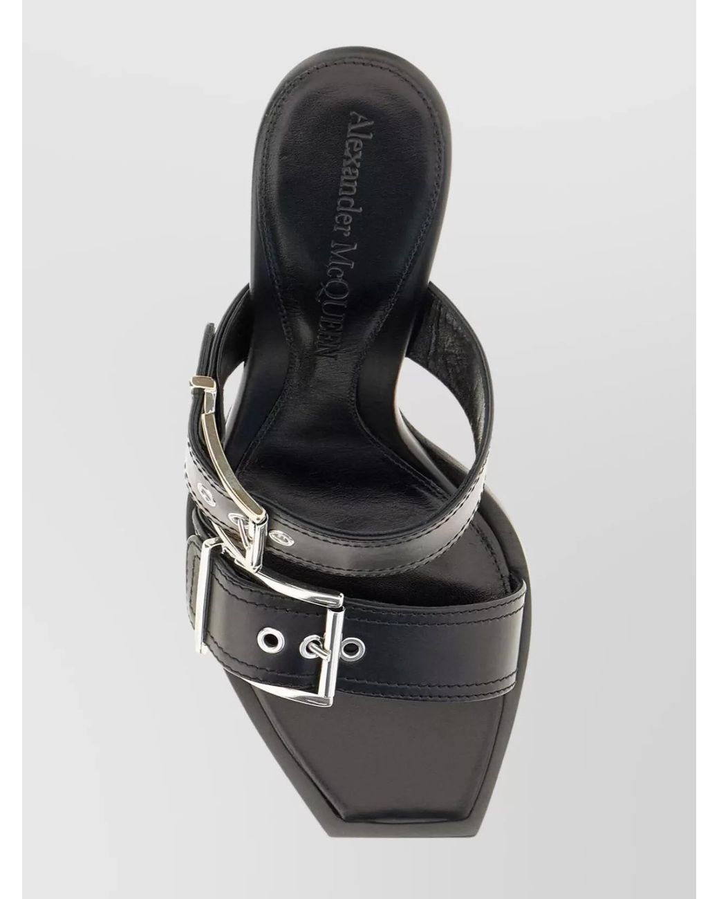 McQueen Multicolor Leather Stiletto Sandals