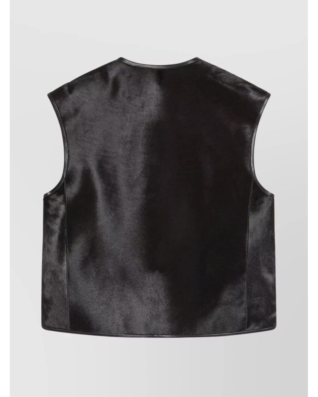 Loulou de Saison Black Pony Effect Leather Vest