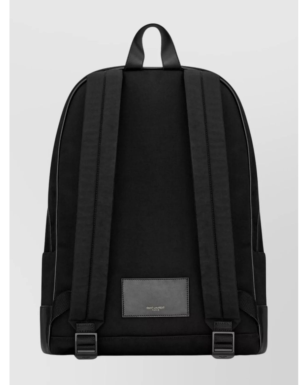 Saint Laurent Black Nylon Canvas And Leather Backpack for men
