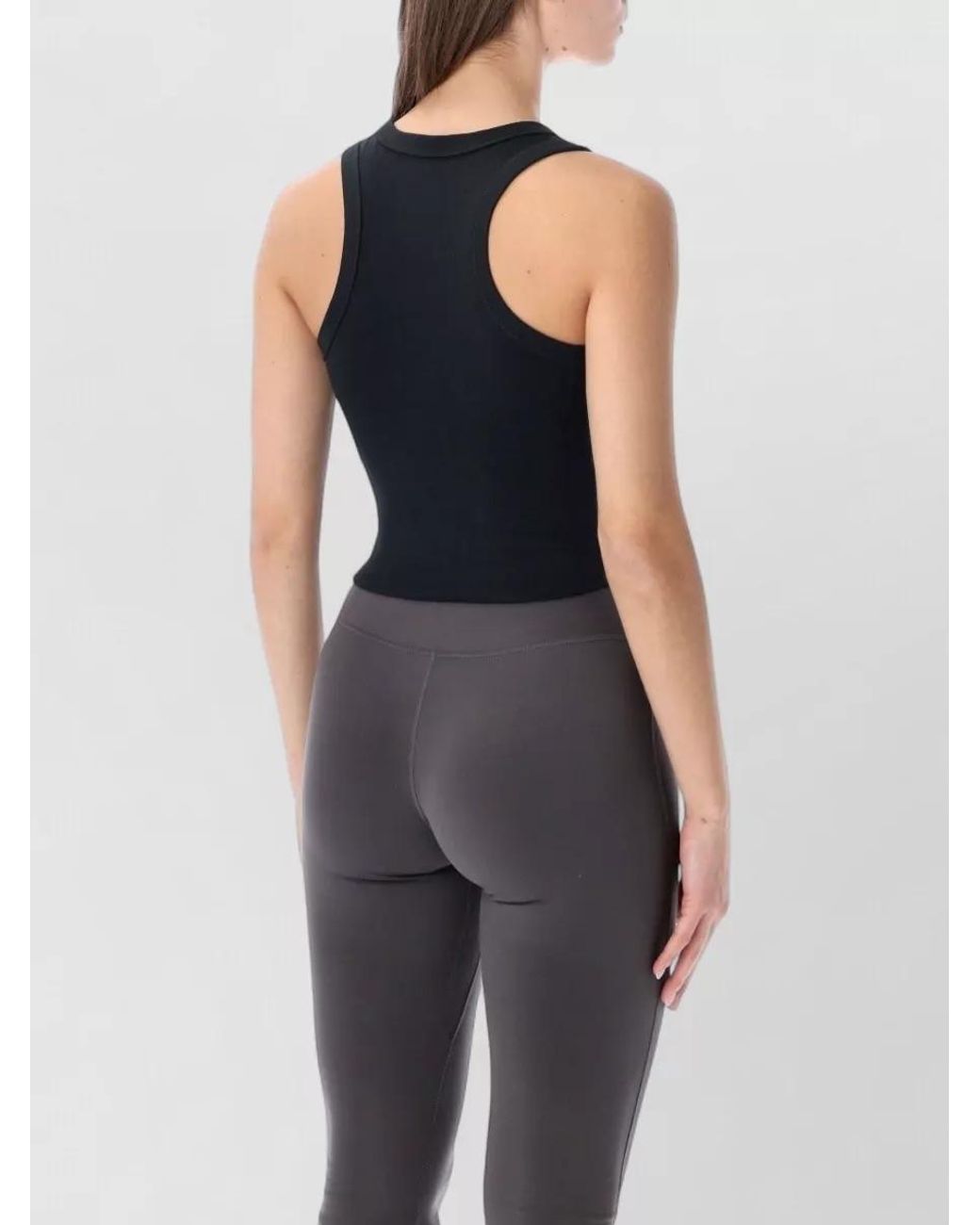 Nike Blue Cropped Slim-Fit Tank Top