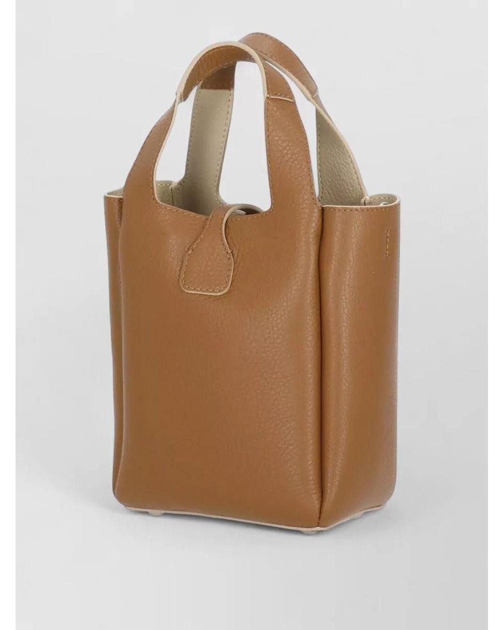 Hogan Brown H-Bag Leather Tote Bag