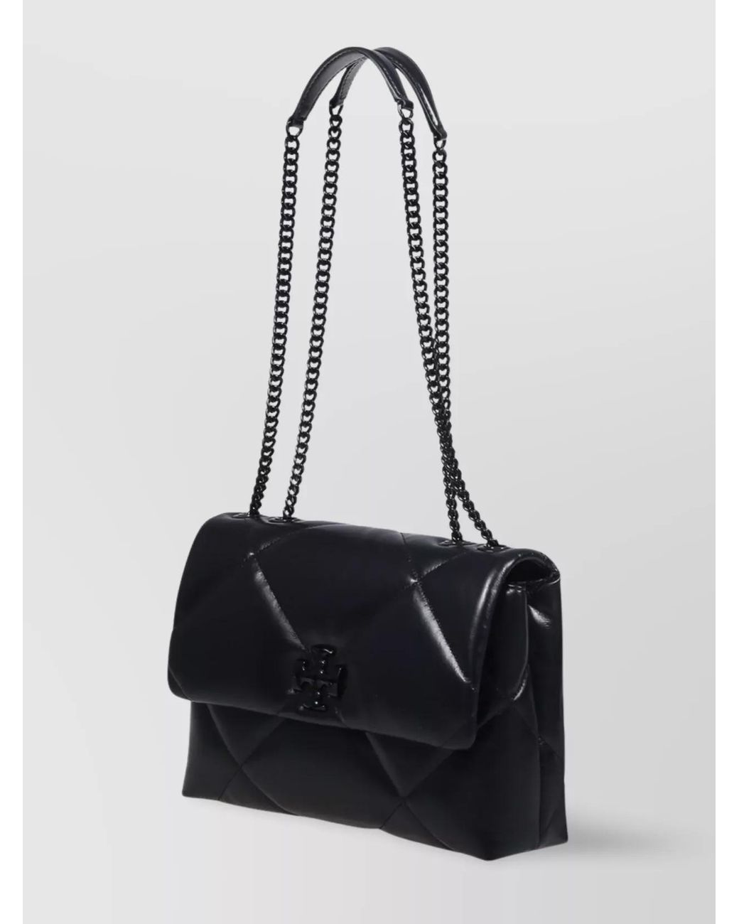 Tory Burch Black Kira Medium Leather Shoulder Bag
