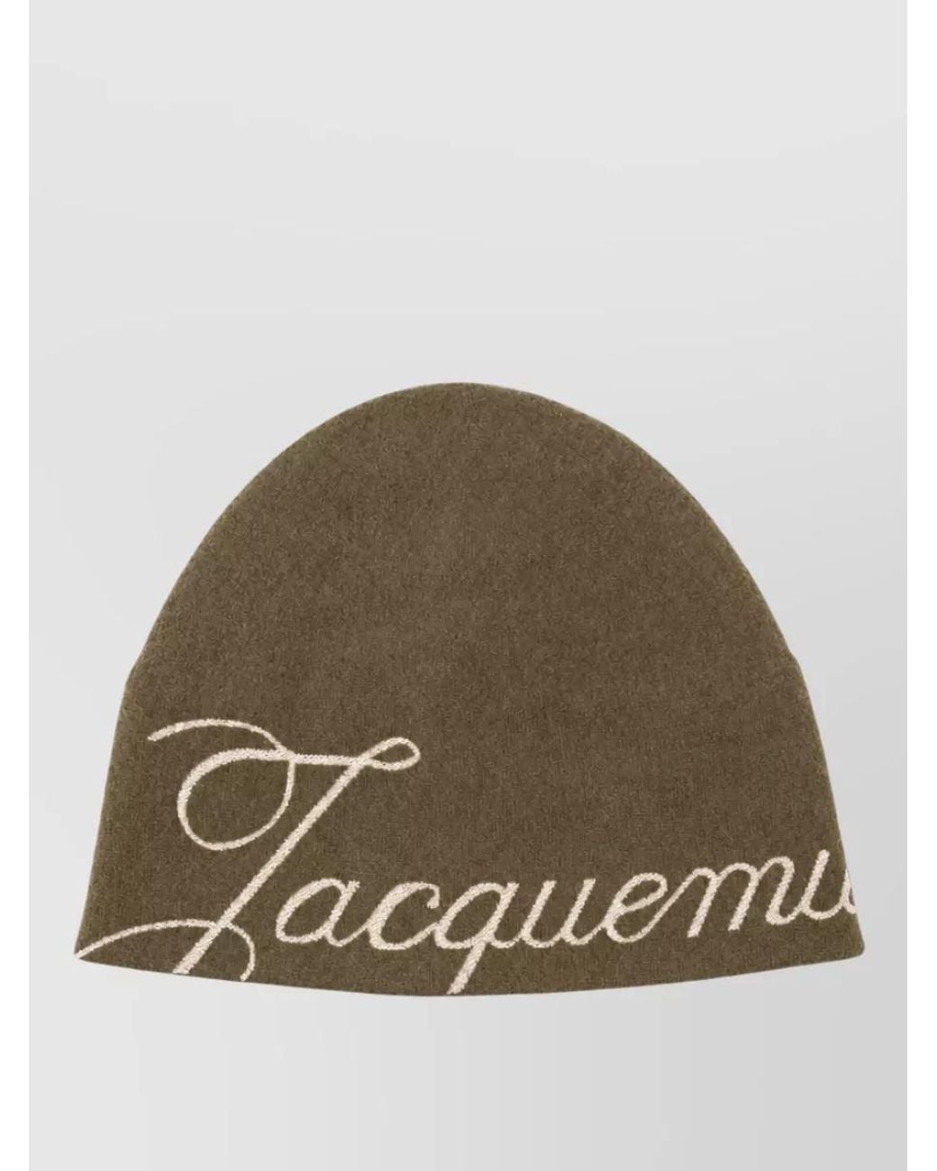 Jacquemus Green Cashmere Knit Beanie