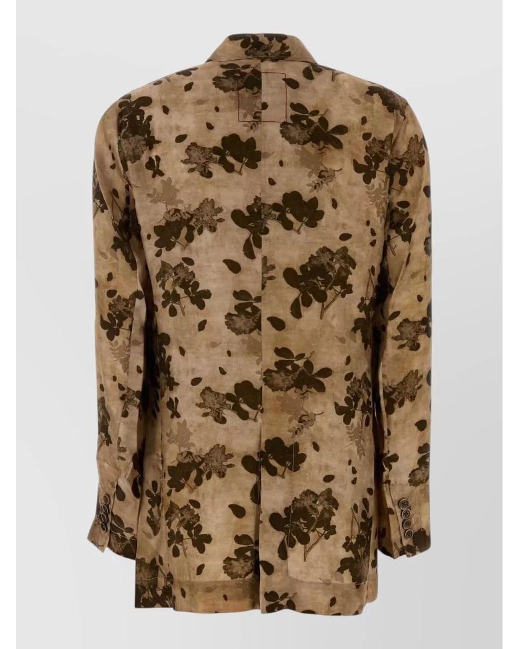 Uma Wang Multicolor Printed Satin Blazer