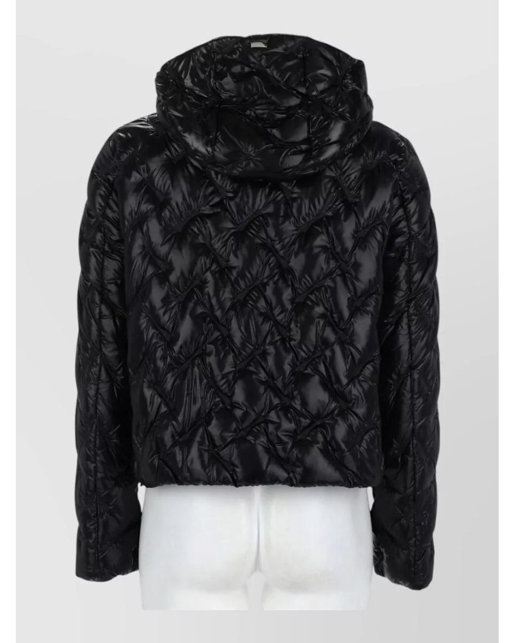 Herno Black Short Down Parka Coat