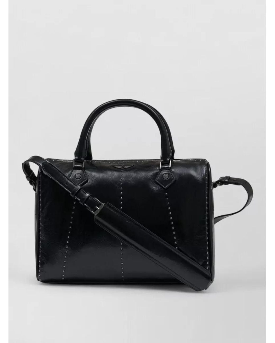 Zadig & Voltaire Black Medium Calfskin Shoulder Bag