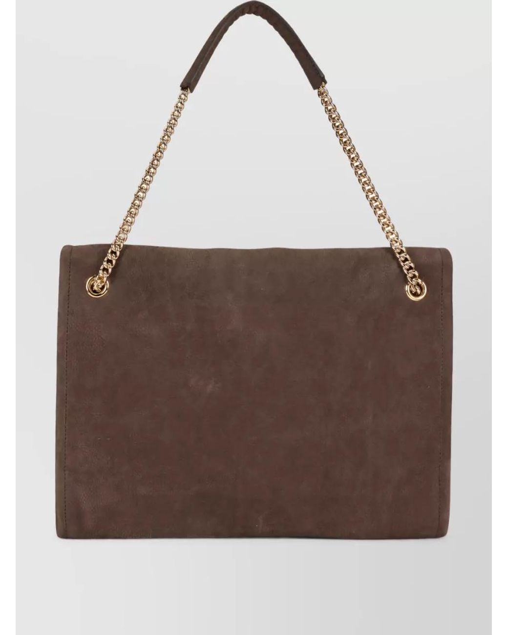 Orciani Brown Leather Shoulder Bag