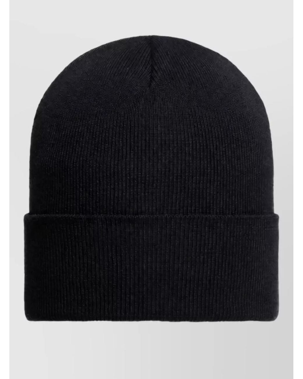 Moncler Blue Ribbed Wool Beanie for men