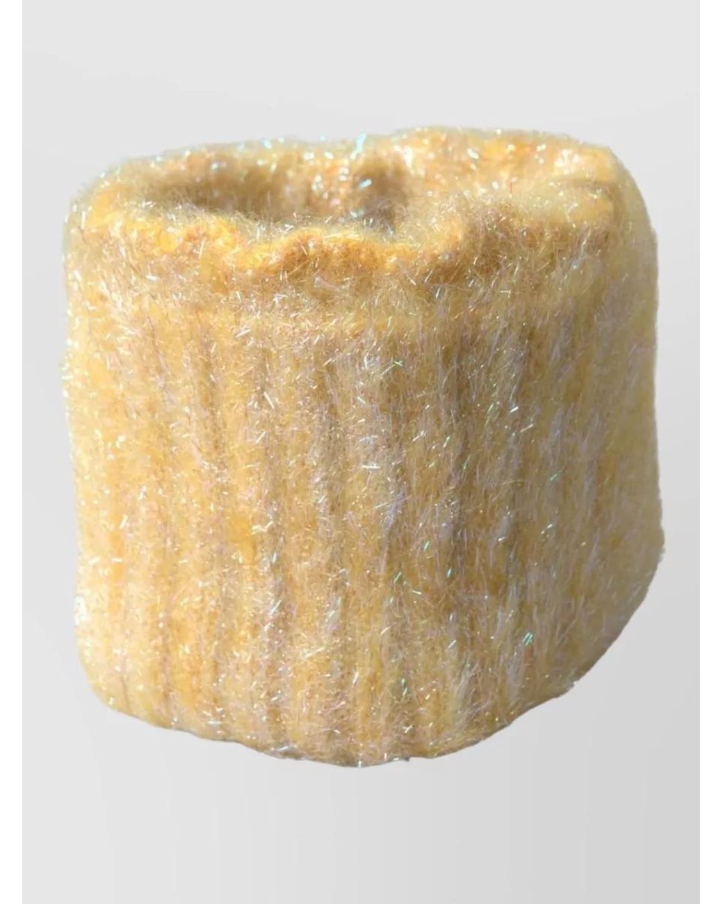 Dolce & Gabbana Natural Ribbed Knit Headband