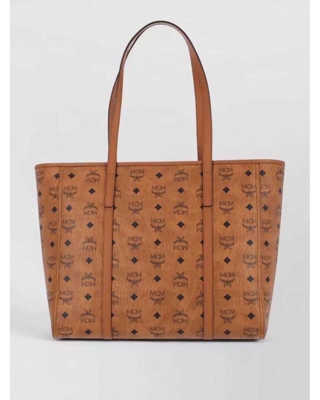 MCM Brown Toni Medium Printed Tote Bag