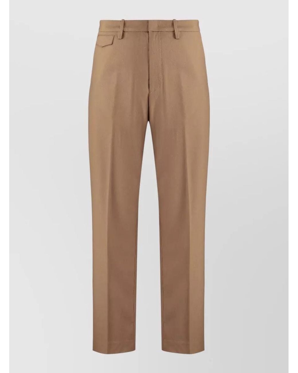 Dondup Natural Virgin Wool Tailored Trousers for men