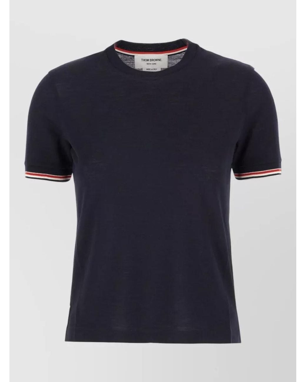 Thom Browne Blue Merino Wool Short-Sleeve T-Shirt