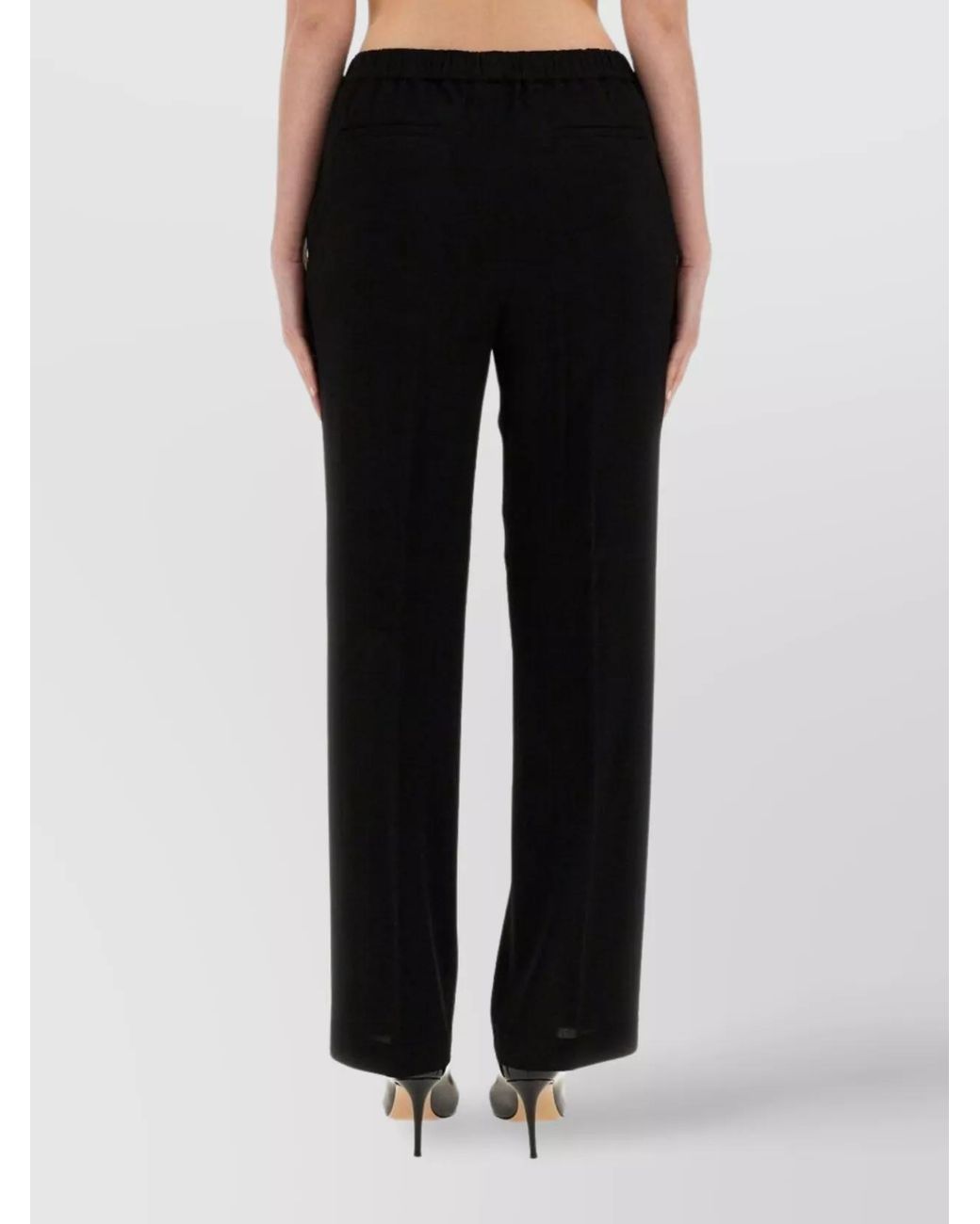Fabiana Filippi Black Straight Trousers