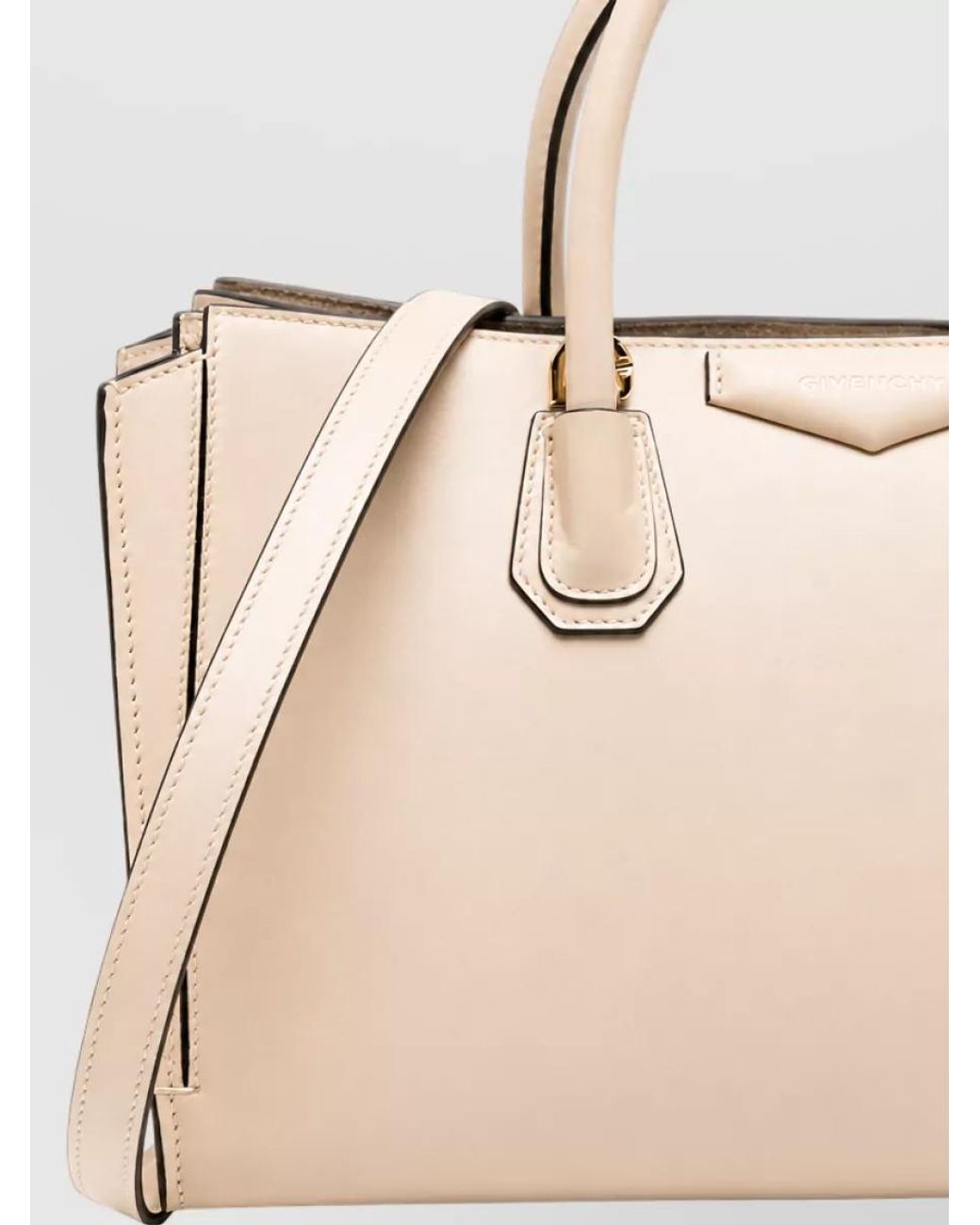 Givenchy Natural Antigona Small Leather Shoulder Bag