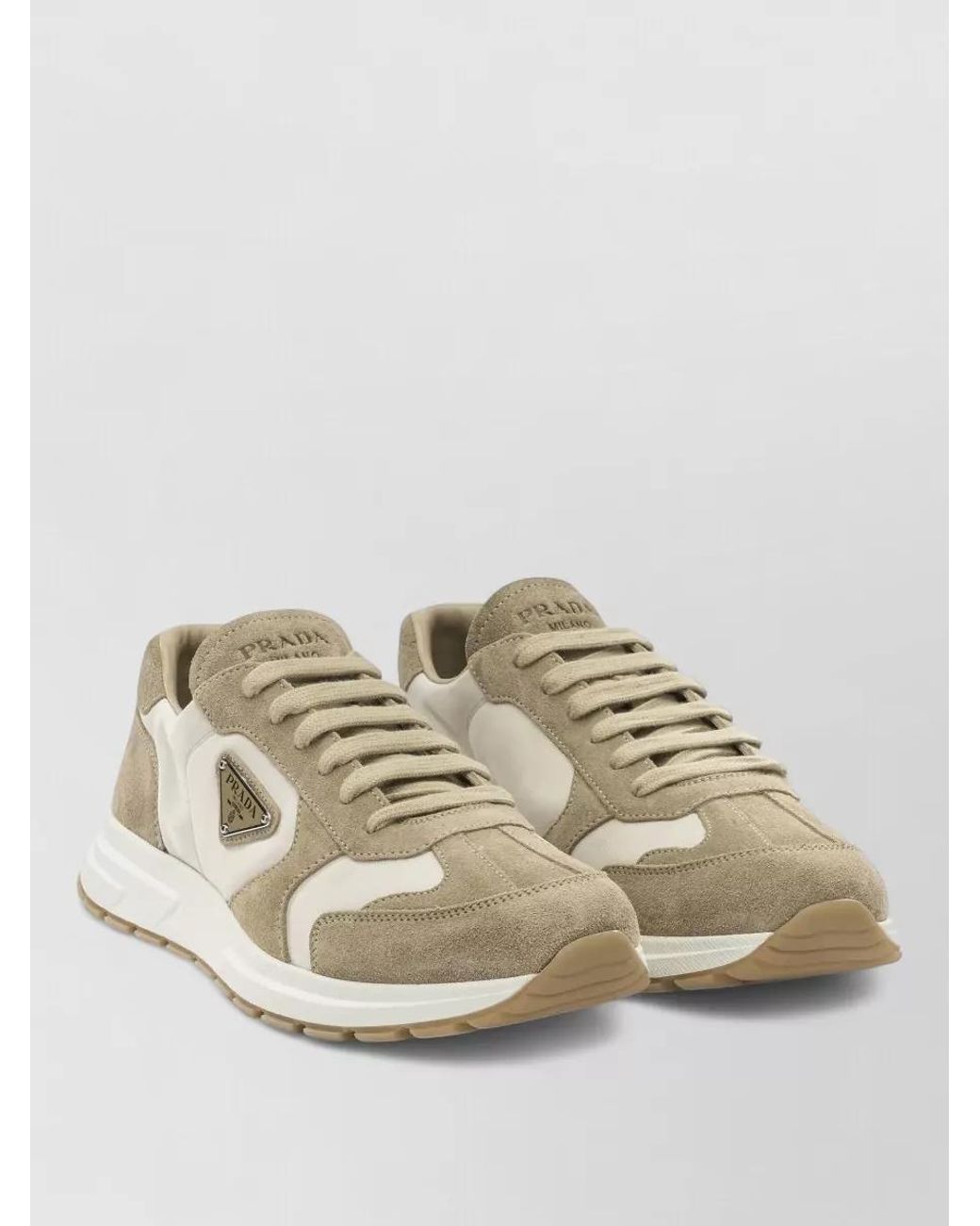 Prada Natural Low-Top Sneakers for men