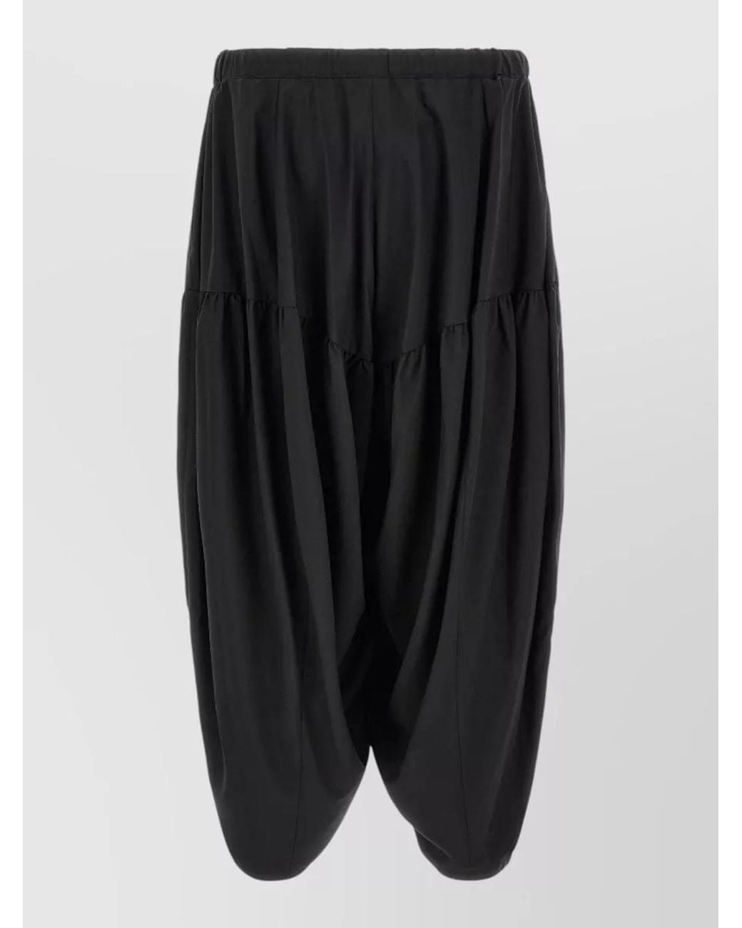 Comme des Garçons Black Paneled Barrel-Leg Trousers for men