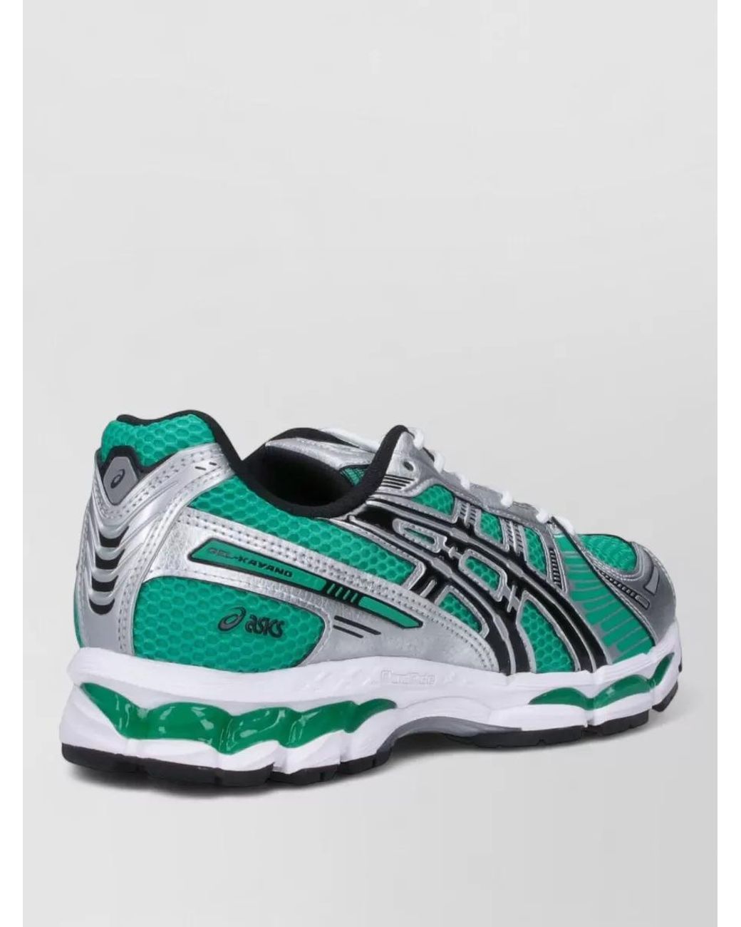 Asics Green Synthetic Leather Low-Top Lace-Up Sneakers