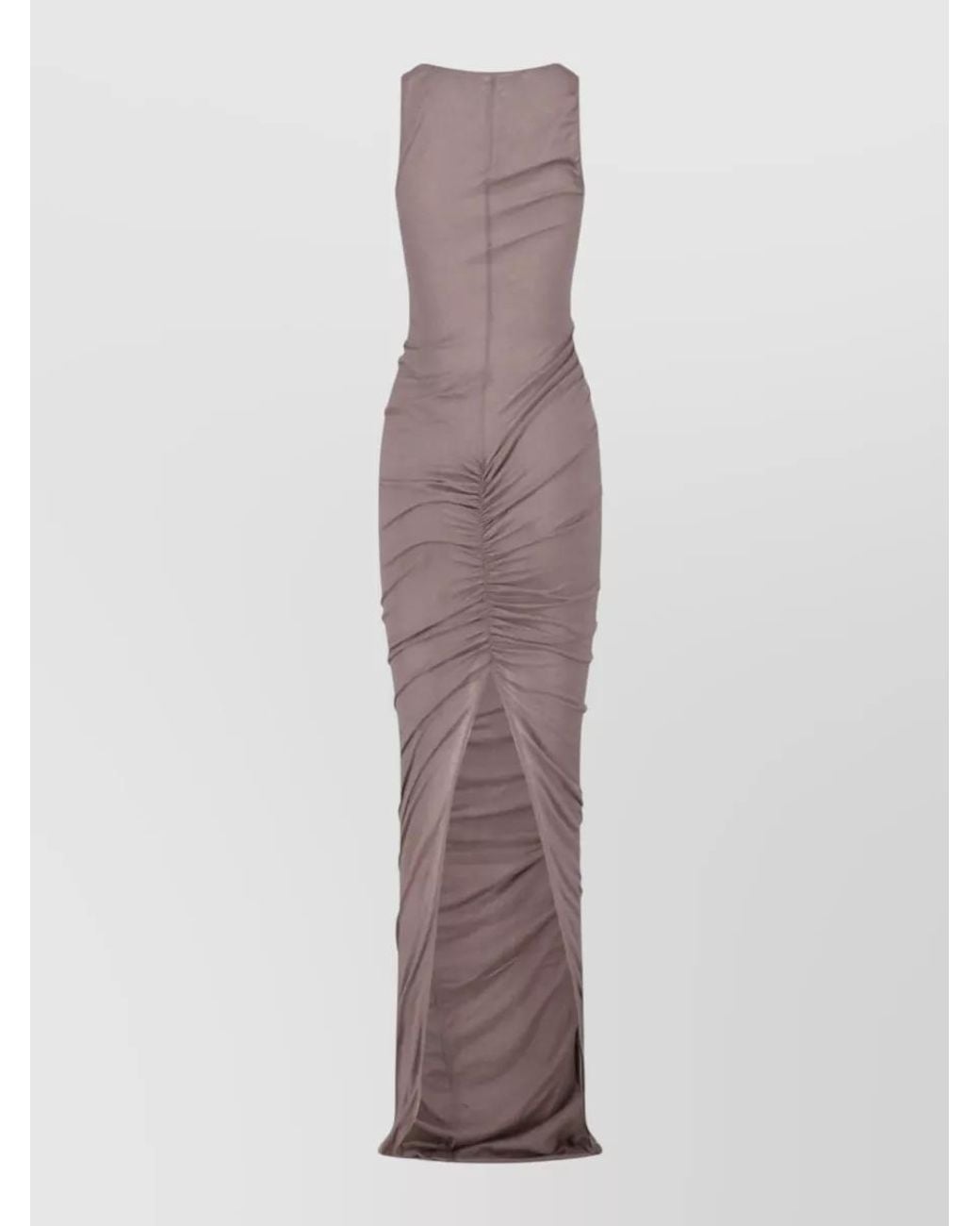 Rick Owens Multicolor Cotton Knee-Length Midi Dress