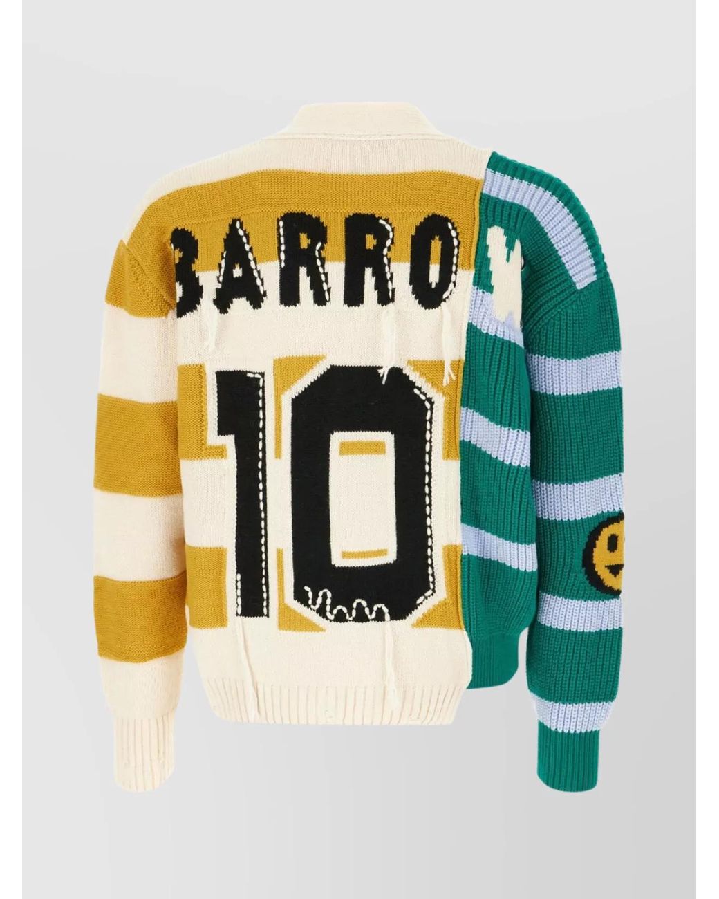 Barrow Yellow Wool Blend Cardigan for men