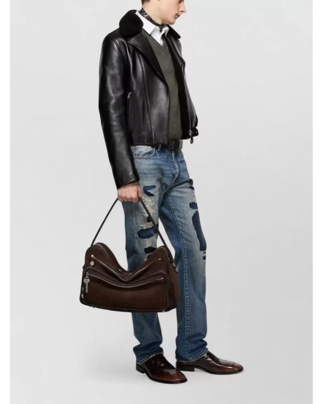 Acne Multicolor Leather Belt Bag