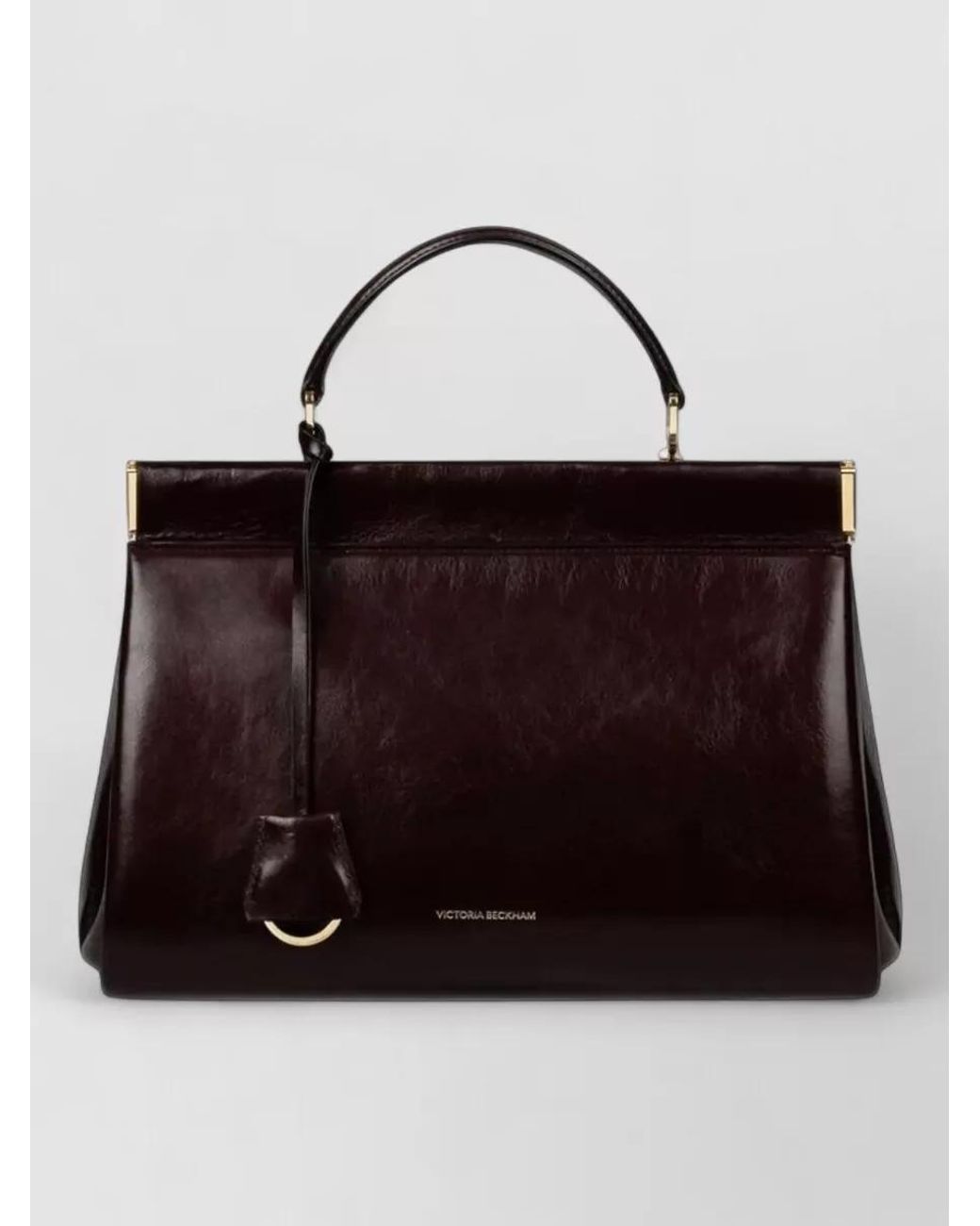 Victoria Beckham Black Na Calf Leather Clutch Bag