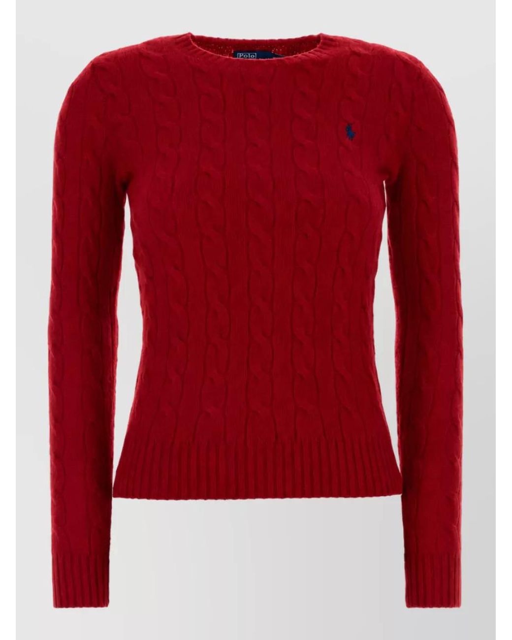Polo Ralph Lauren Red Cashmere Wool Sweater