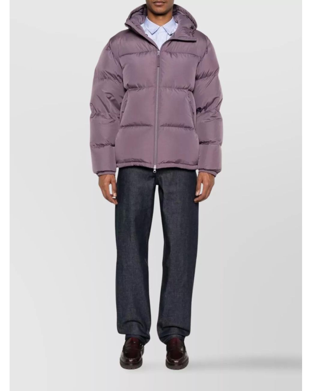 A.P.C. Blue Denim Low-Rise Wide-Leg Jeans for men