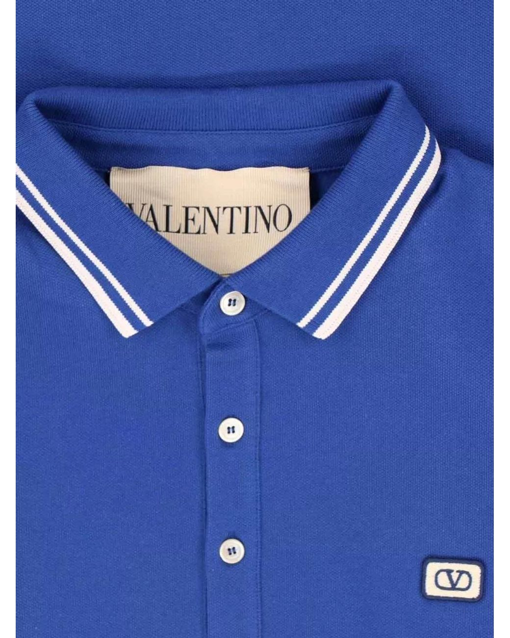 Valentino Blue Polo Shirt for men