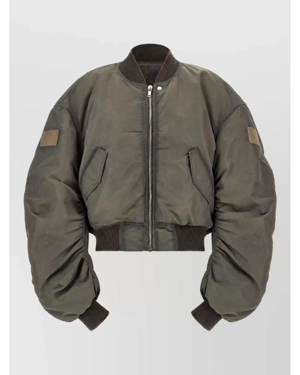 Rick Owens Multicolor Nylon Satin Oversized Bomber Jacket for men