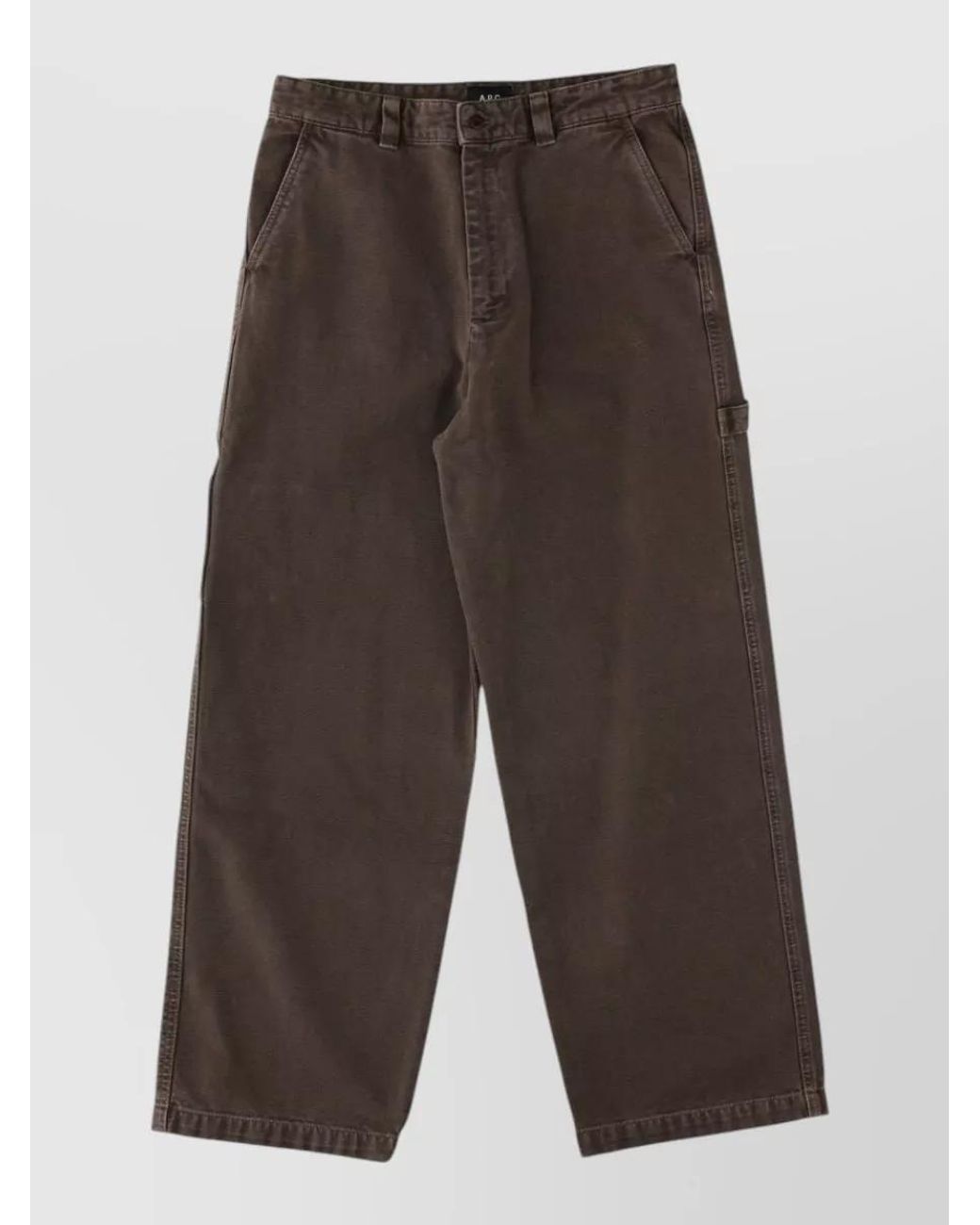 A.P.C. Gray Loose-Fit Trousers for men