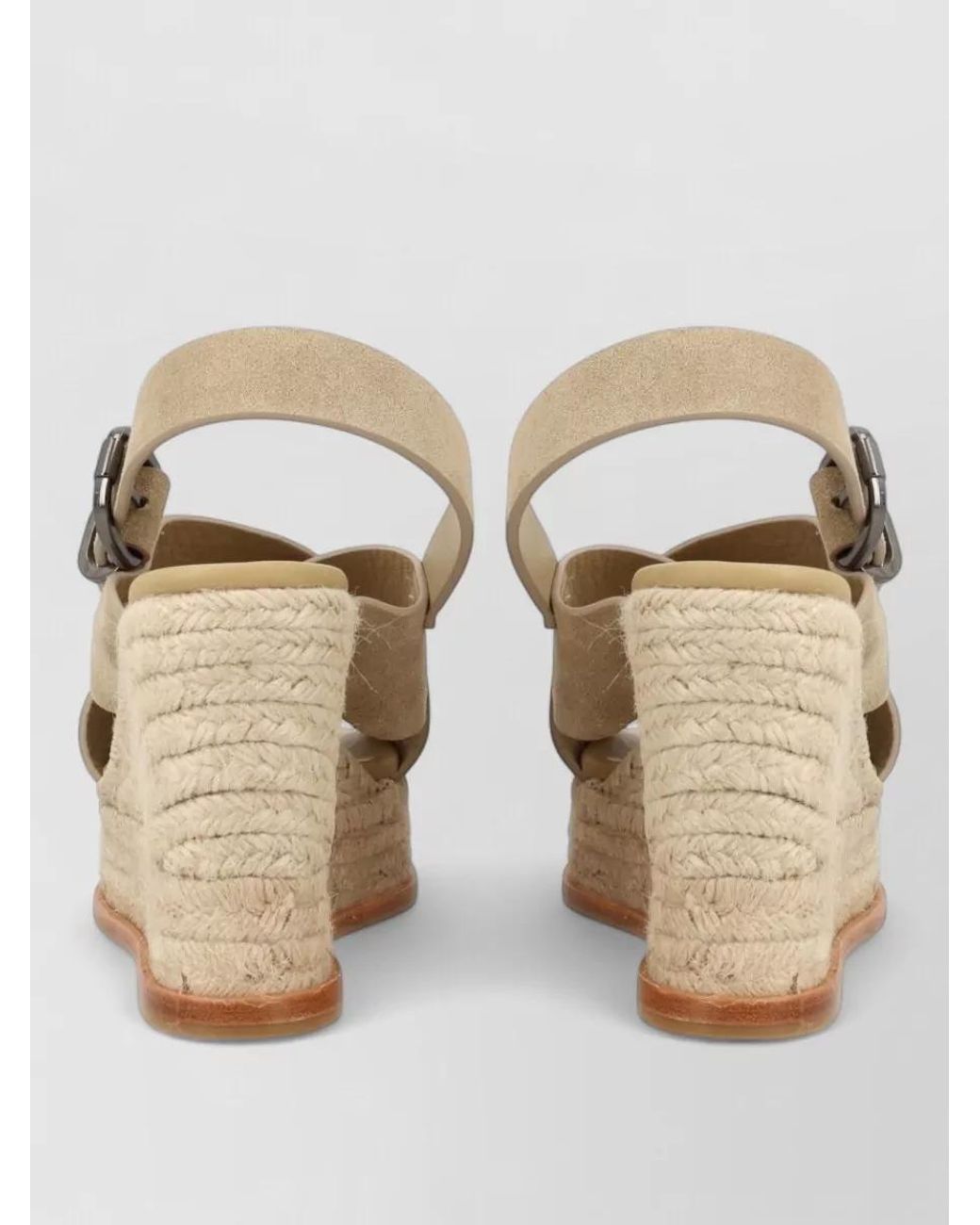 Castañer Espadrille Wedge Sandals Cross Straps Slingback in Natural ...